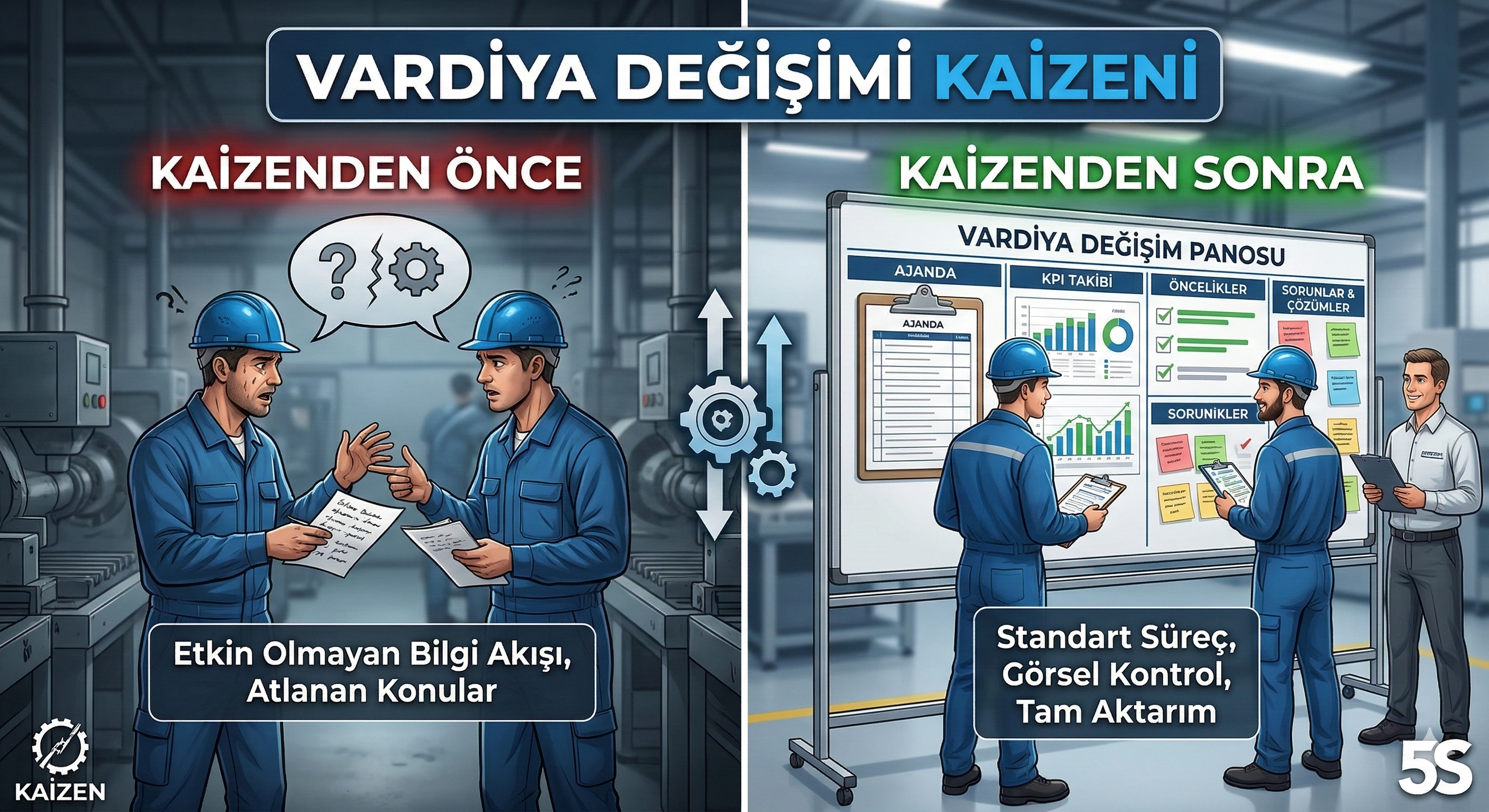 Standart ve Görsel Vardiya Değişim Yönetim