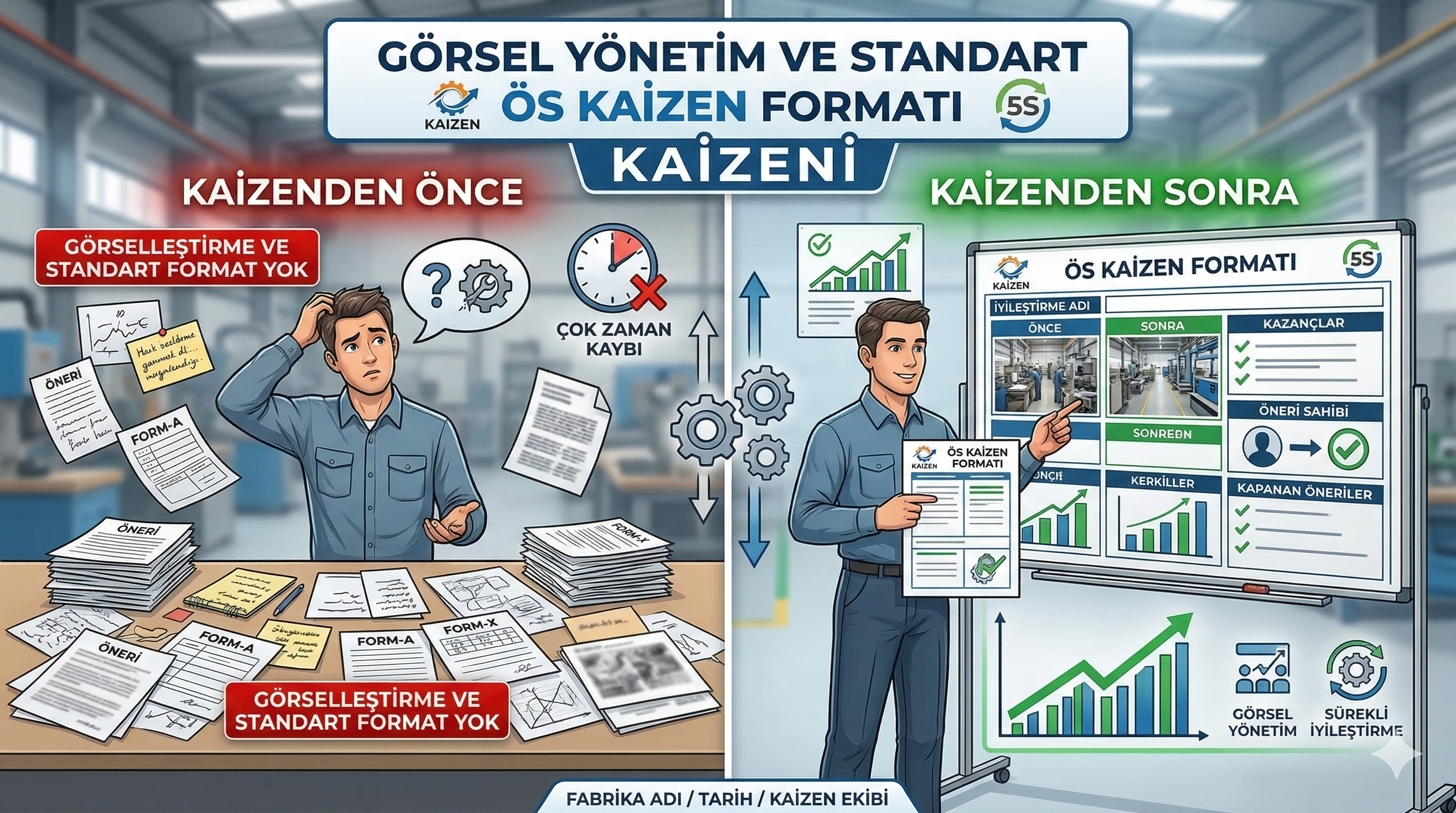 GÖRSEL YÖNETİM VE STANDART ÖS KAİZEN FORMATI KAIZENİ